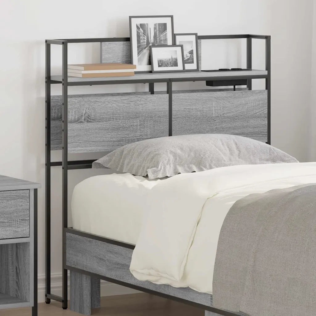 vidaXL Testata contenitore Grigio sonoma 75 cm Legno multistrato