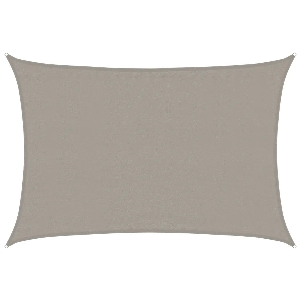 Vela Parasole 160 g/m² Rettangolare Grigio Chiaro 3,5x4,5m HDPE 4001988