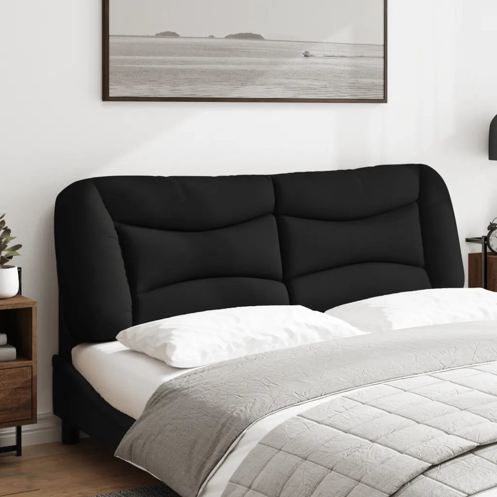 Cuscino Testiera Hvar Nero 160 cm in Tessuto CFW8366856