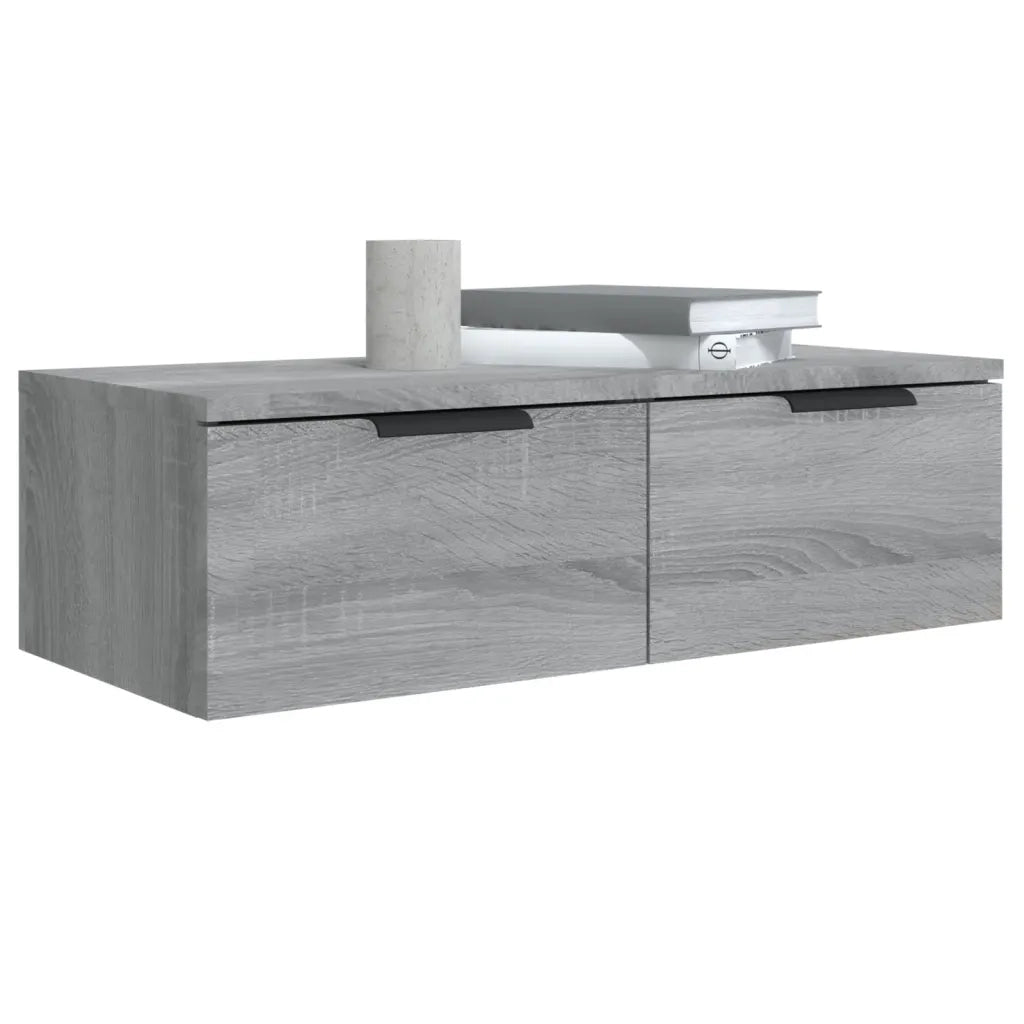 Armadietto a Muro Grigio Sonoma 68x30x20cm in Legno Multistrato 817094