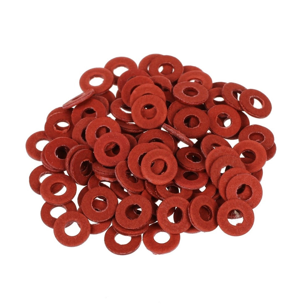 Trade Shop - 150 Pz Guarnizioni Compresse In Fibra 14 Misure Diverse Anelli Rondelle Piatte -