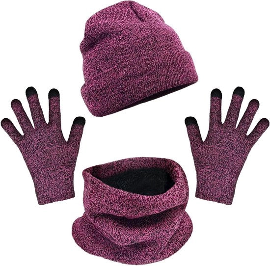 Set di Cappucci, Sciarpe e Manopole 3 pezzi | Cappuccio Termico, Collo Caldo e Manopole per Touchscreen 3-in-1 | Inverno Caldo Felpa Densa e Soffice | Calore Giornaliero

Modello: 
3-in-1
Materiale: Felpa 
Inverno Caldo