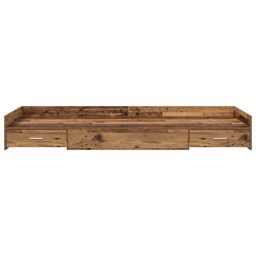 Struttura del letto con testiera-Giroletto con Testiera Legno vecchio 100 x 200 cm 184085