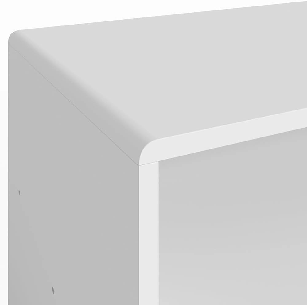 Tavolino da salotto, Bianco, 99.6 x 39.8 cm, per la conservazione di riviste e telecomandi