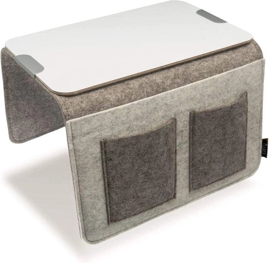 Sofa da trasporto con 4 cassetti in legno e grigio chiaro/grigio scuro