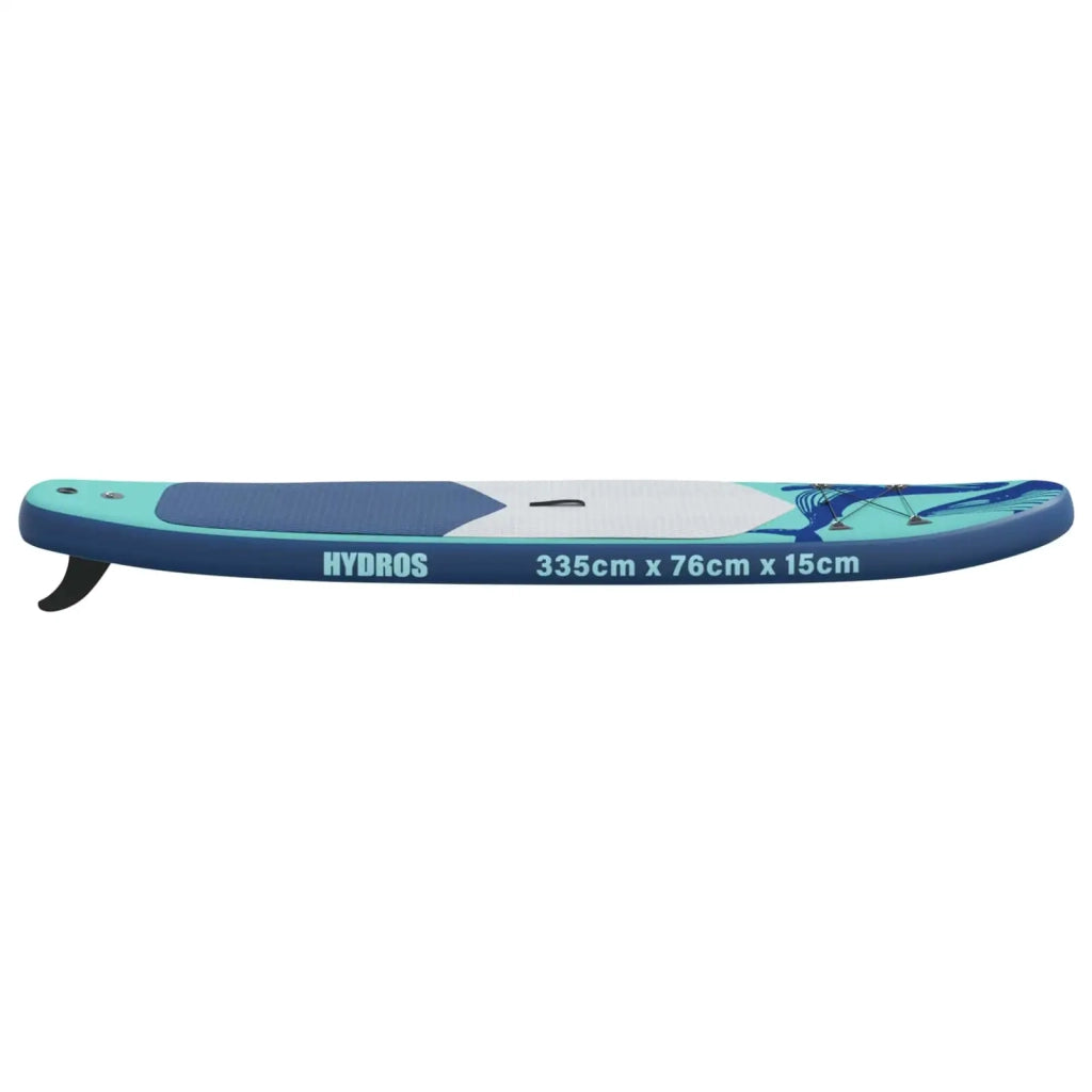 Tavola da Paddle Gonfiabile HYDROS 335 x 76 x 15 cm Turchese 42039117