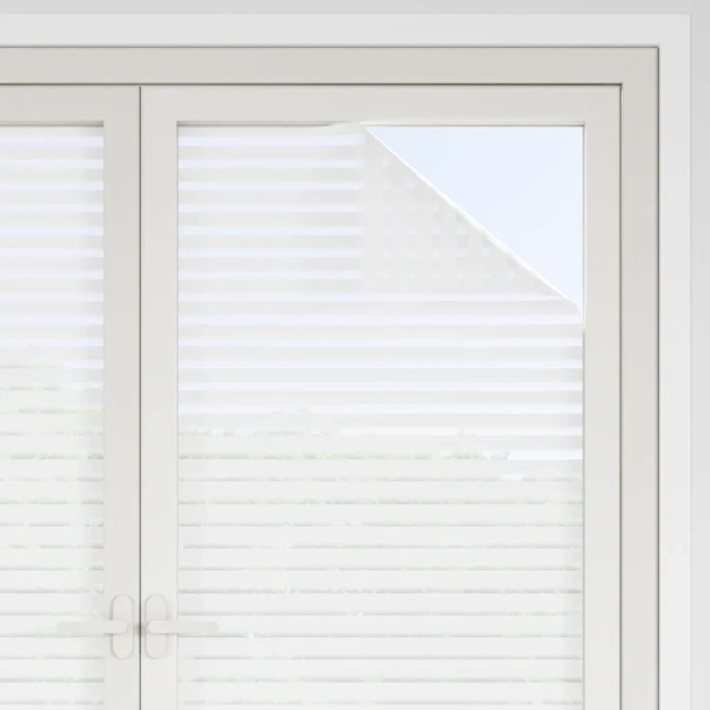 Pellicole per Finestre Smerigliate 2pz Motivo a Righe in PVC 3208971