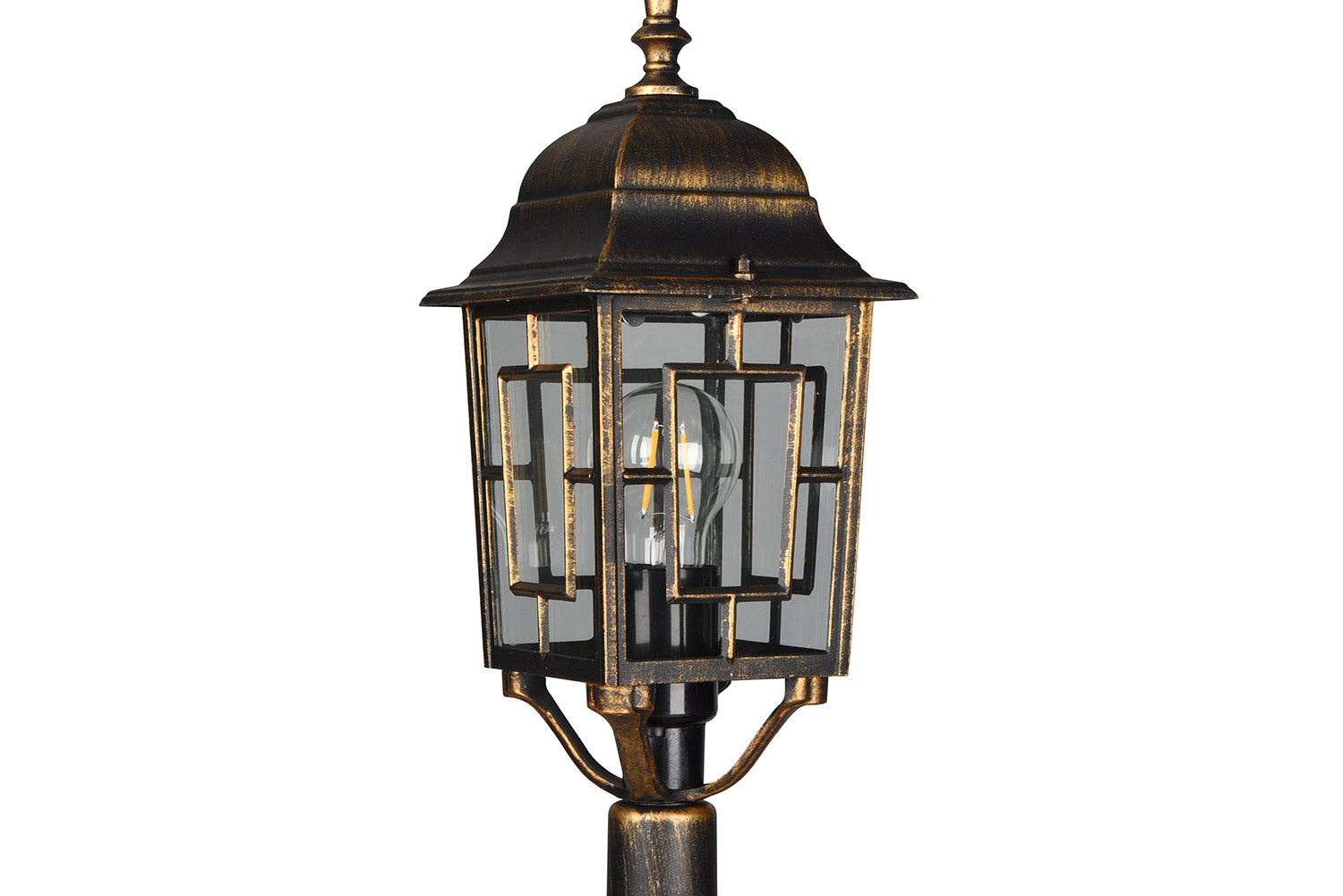 Lampione da Esterno Attacco E27 in Alluminio Ruggine