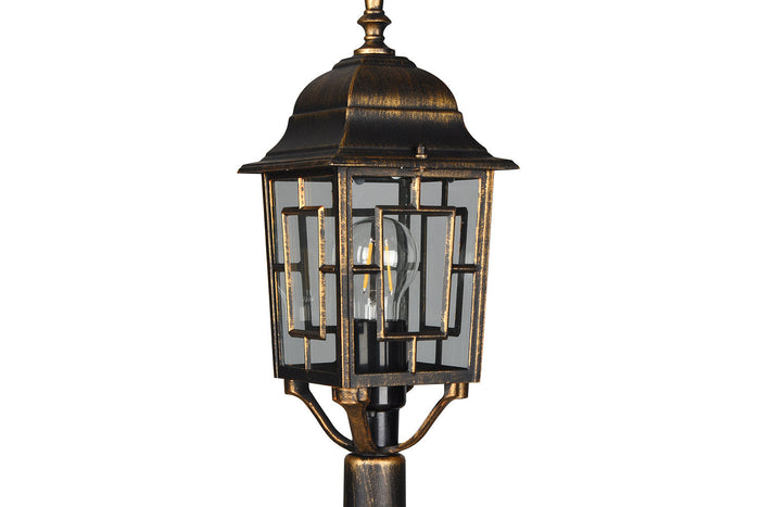 Lampione da Esterno Attacco E27 in Alluminio Ruggine