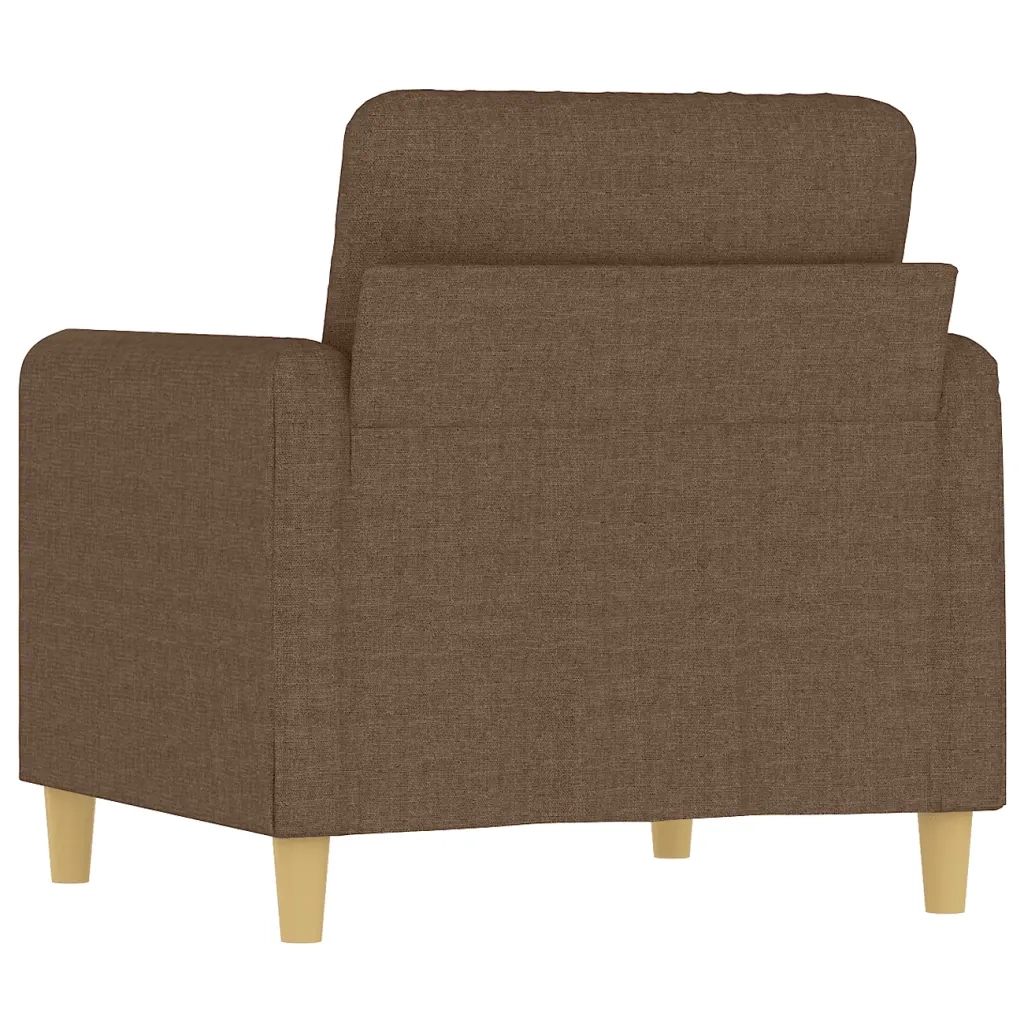 Poltrona Marrone 60 cm in Tessuto 359465