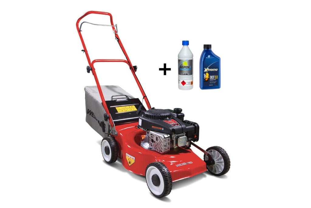 Tagliaerba a scoppio Weibang WB455SCOP 139cc 3,5Hp taglio 45cm + benzina e olio