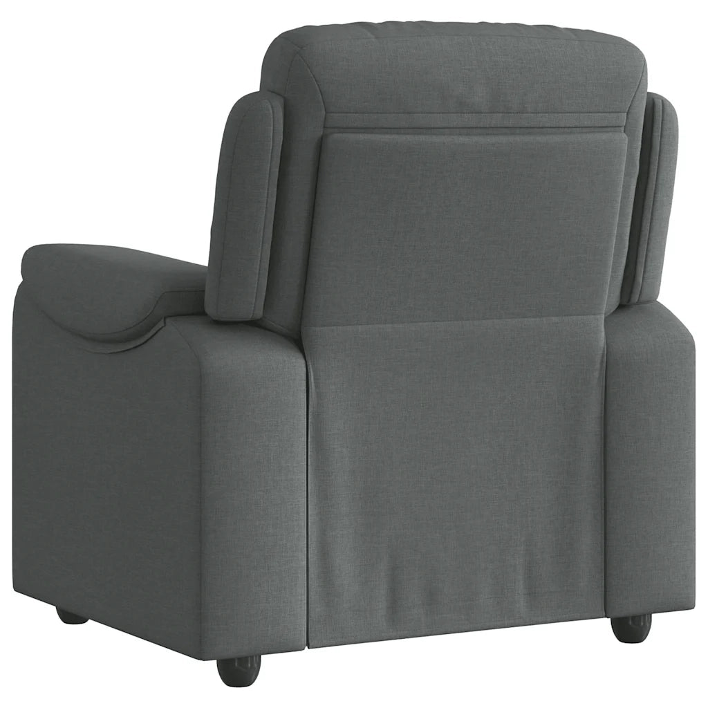 Poltrona reclinabile in Tessuto Grigio Scuro 3303546