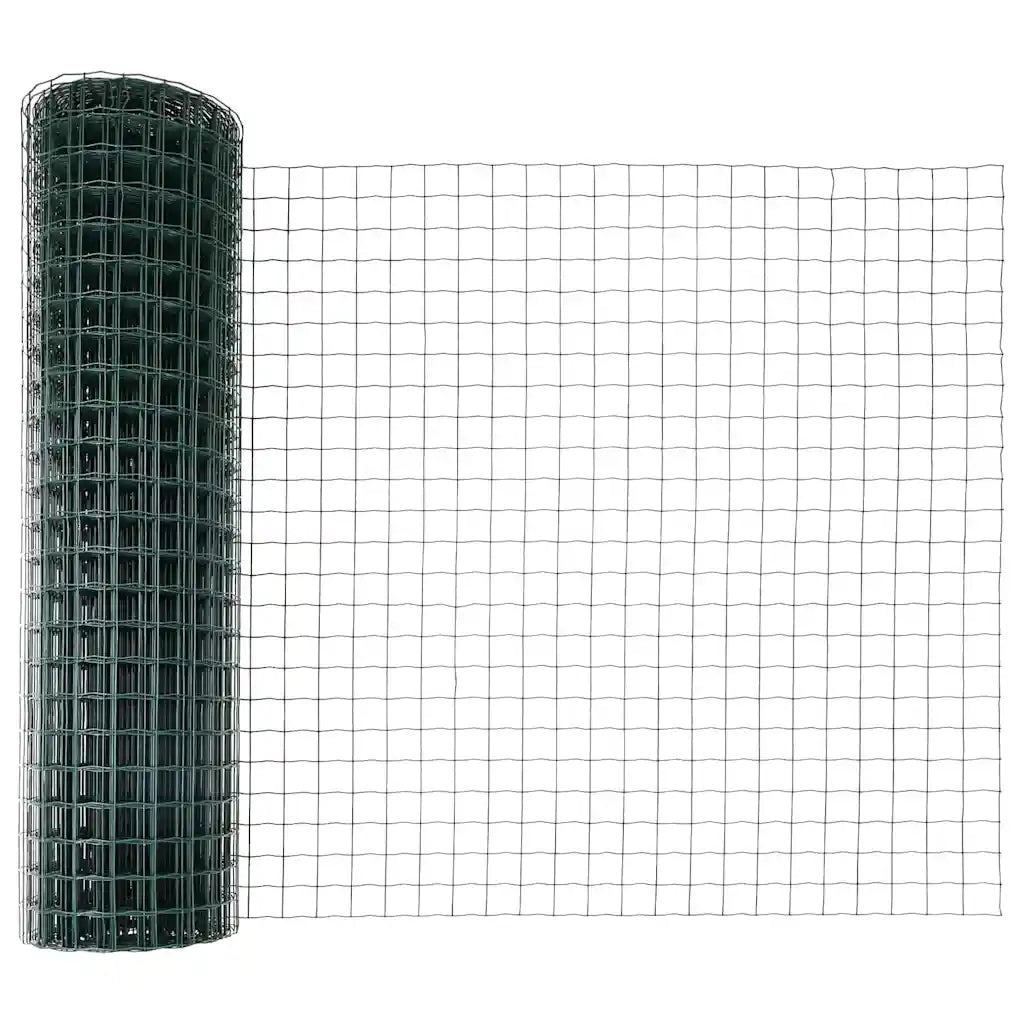 Recinzione con Posto Verde 1,2 x 25 m Acciaio e PVC