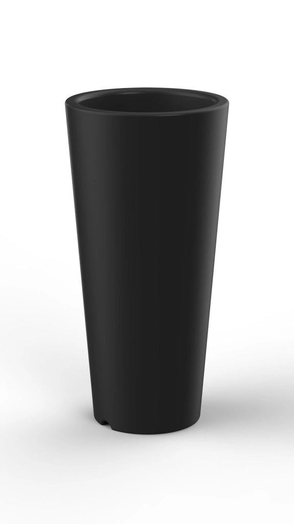Vaso Ø37,5x102 cm in Resina Arkema Tondo 102 Antracite