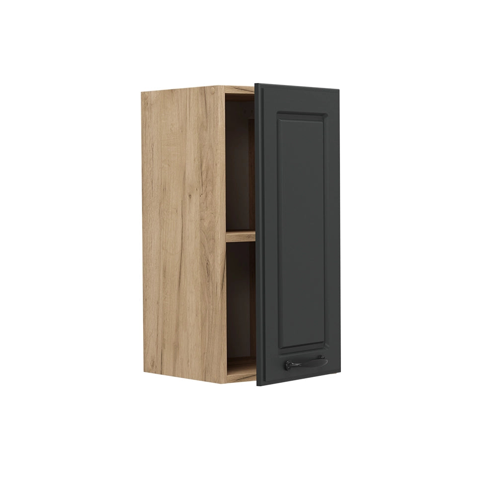 Pensile da cucina R-Line Antracite rustico/Rovere dorato 30 cm Vicco