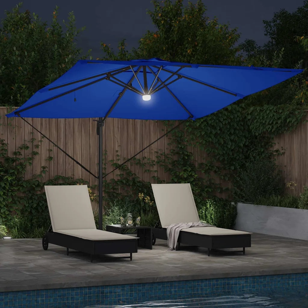 Parasol Roma Blu 286 x 284 x 270 cm Alluminio e Poliestere 42003356
