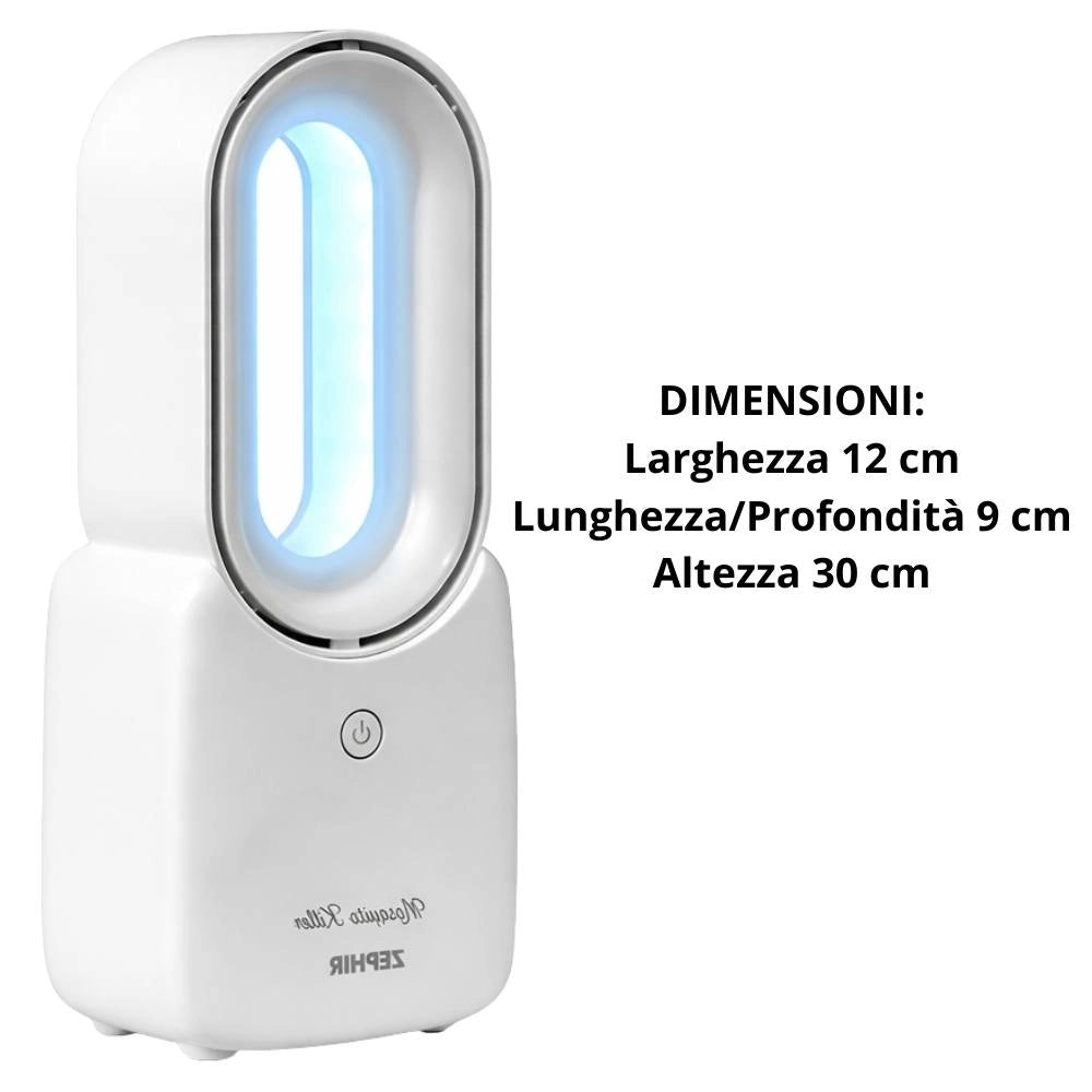 Ventilatore da tavolo ricaricabile senza pale zephir pgl23