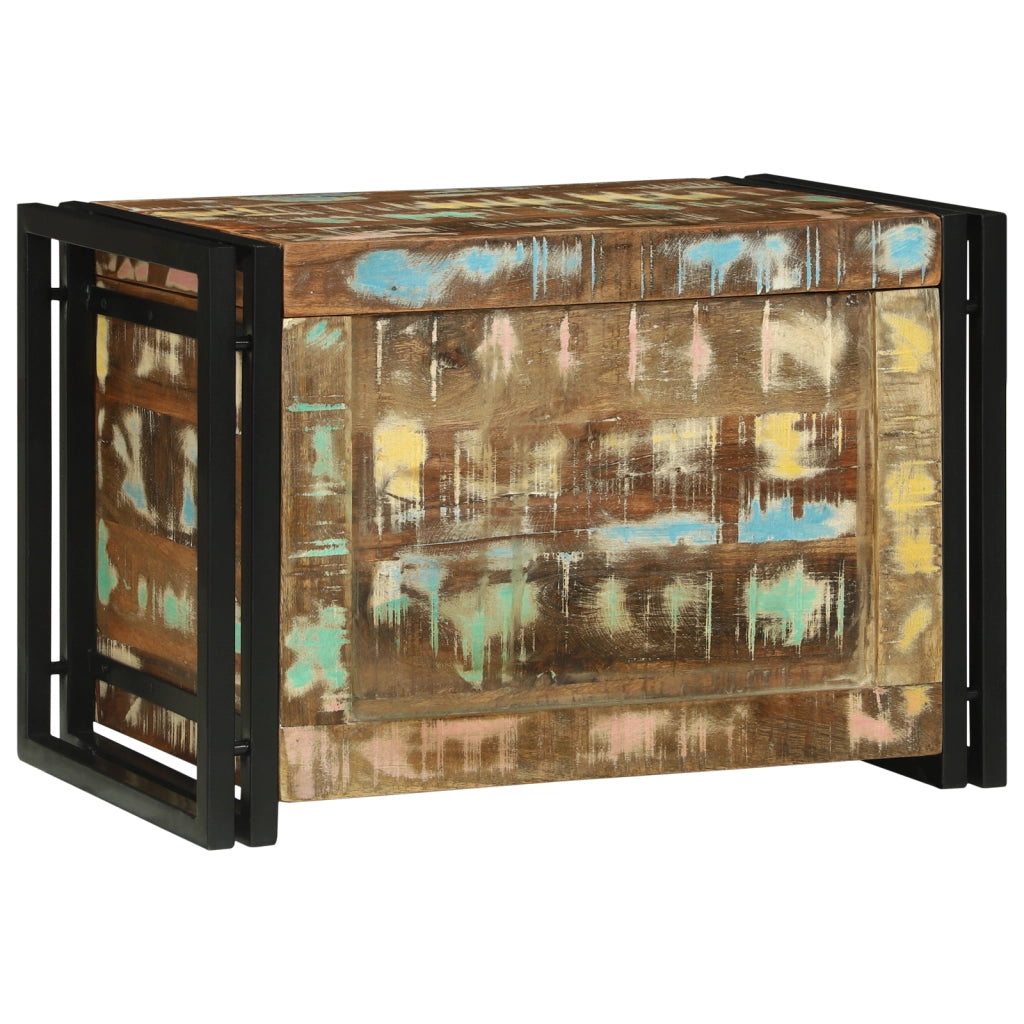 Scatola di Stoccaggio 60x40x41 cm in Legno Riciclato