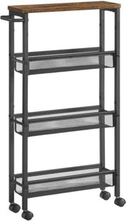 Carrello Cucina su Ruote - Carrello Cucina con Maniglie - 4 Livelli