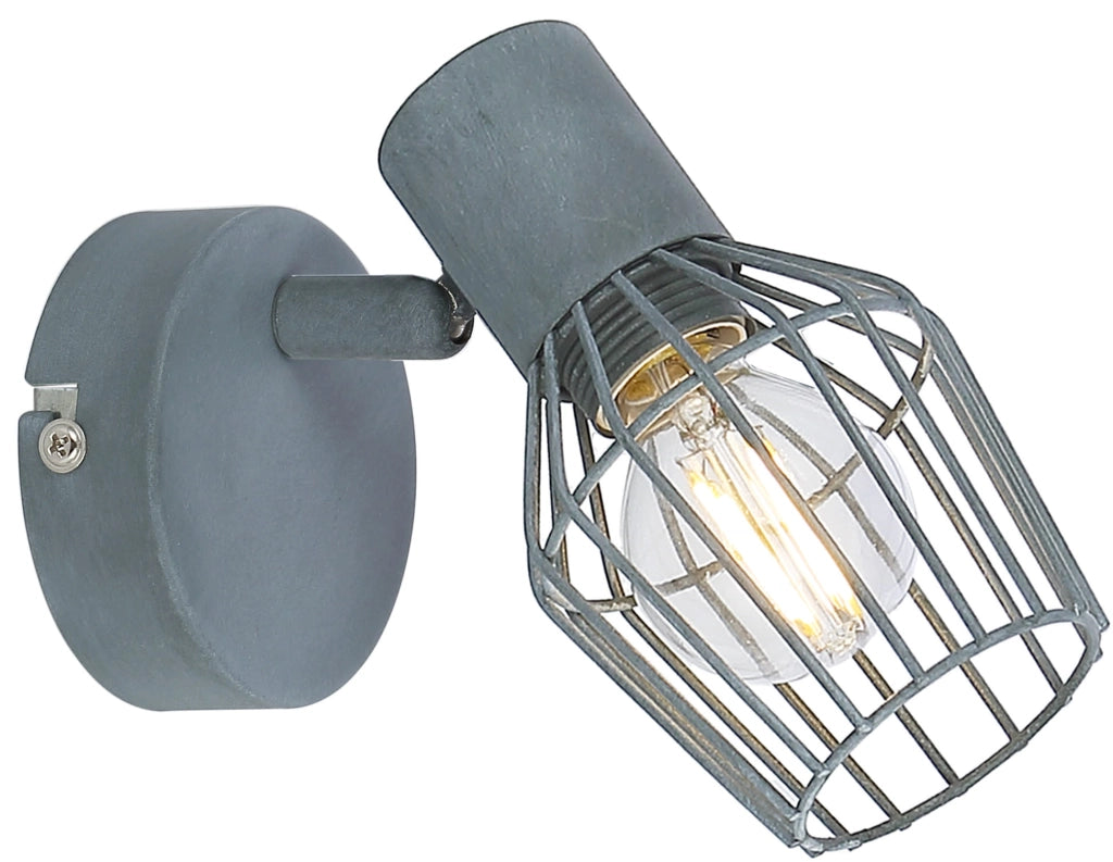 Applique Candellux Viking 91-68002 grigia metallo E14