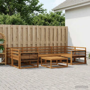 Set di divani da esterno 7 pcs Naturale 3382382