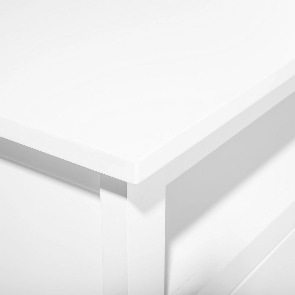 Mobile TV Bianco TV Fino a 61ʺ Consigliato 3 cassetti Gestione cavi Rustico