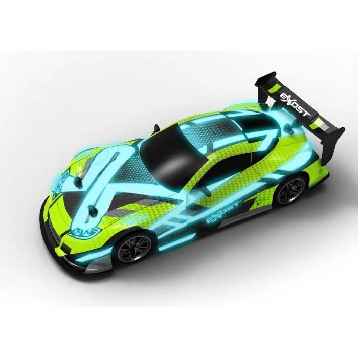 Auto telecomandata - EXOST - Luce flash 1:14 - 15 km/h - 31 -5 cm - verde - 5 anni