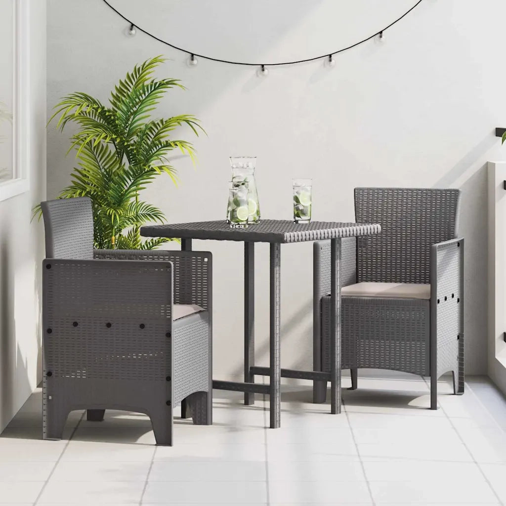 Sedia da Giardino 2 pcs Grigio chiaro 53 x 49 x 85 cm 847464