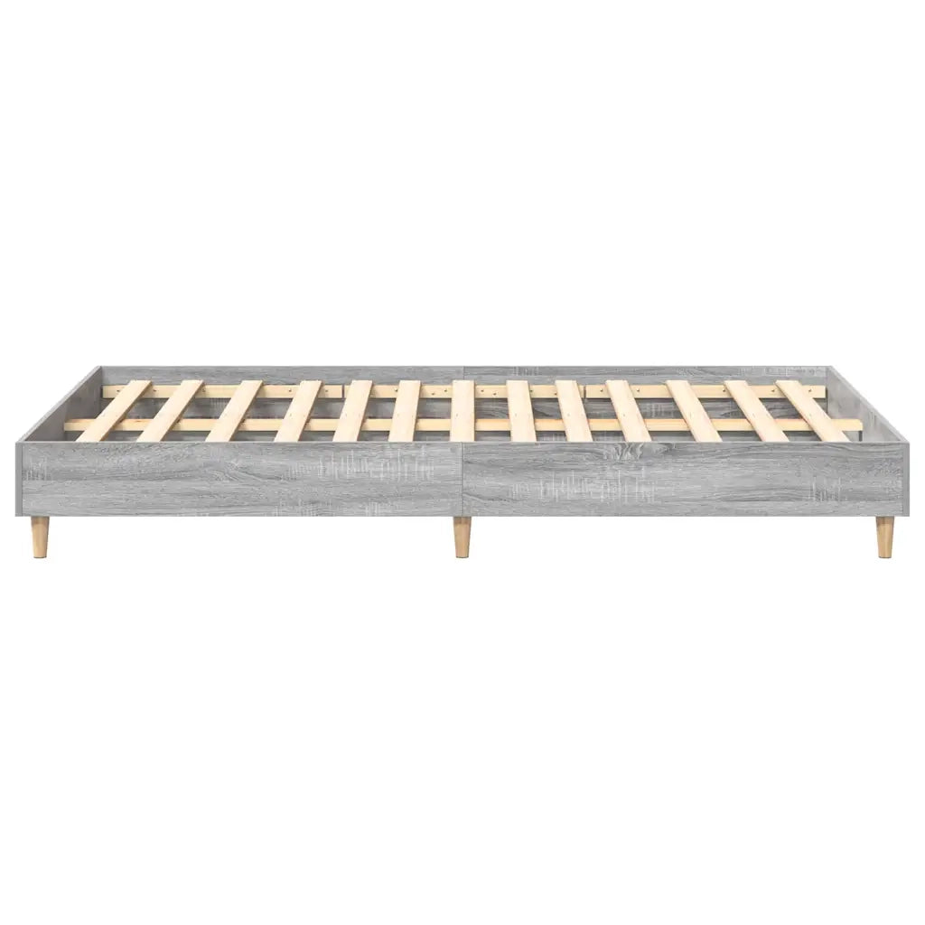 Struttura del letto-Giroletto Grigio Sonoma 193 x 123 x 25 cm