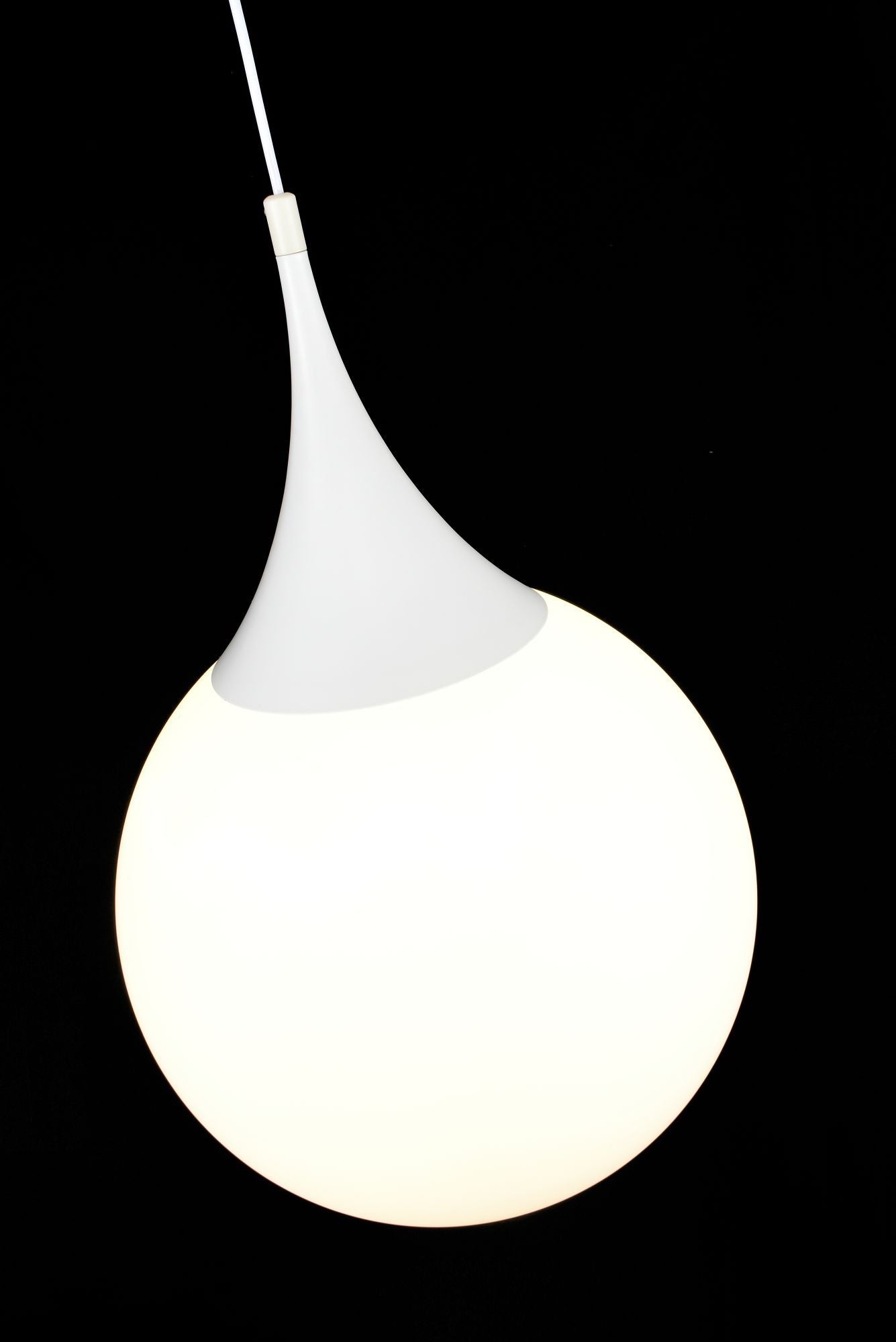 Lampada pendente Pendant in Metallo Dewdrop Bianco
