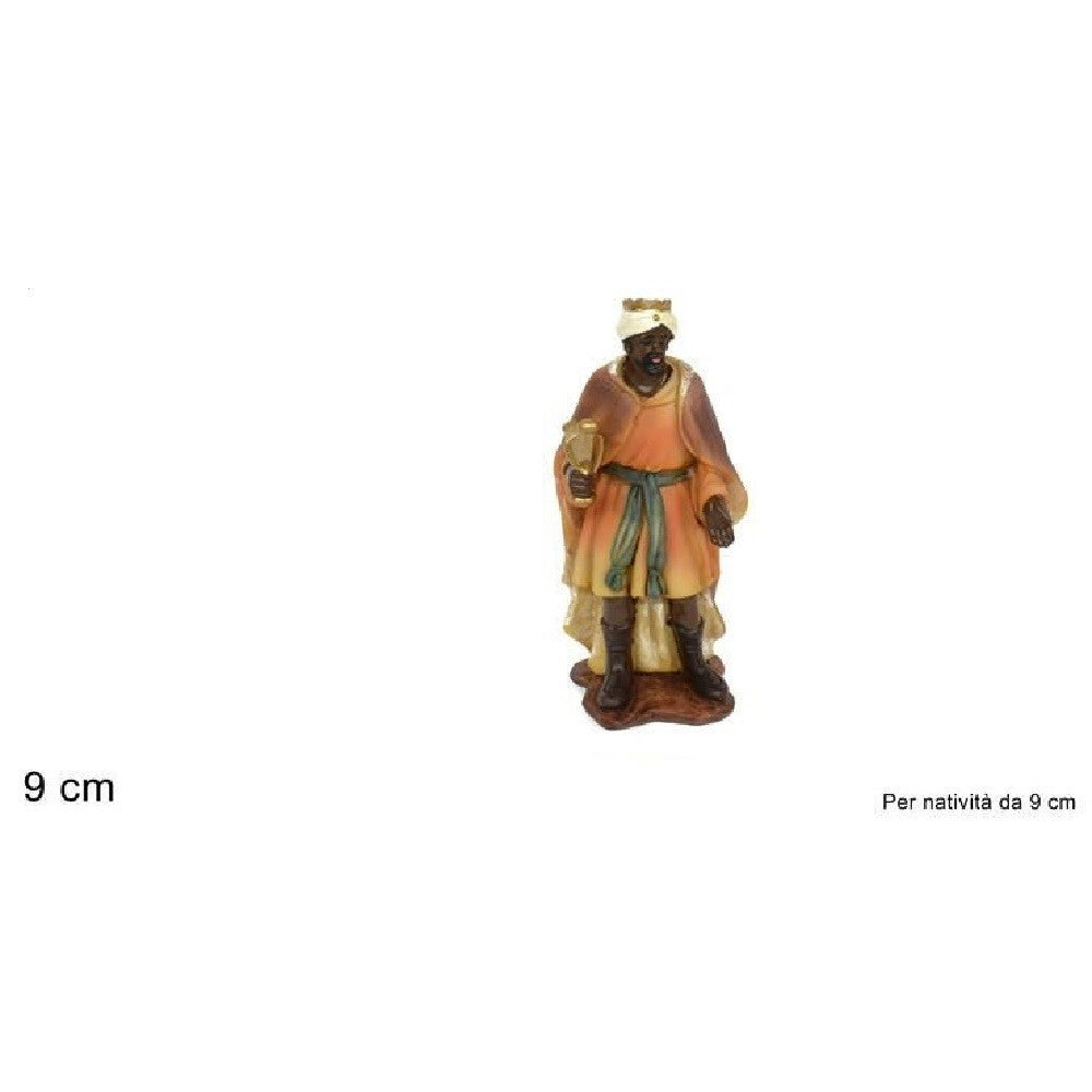 Trade Shop - Statuina Baldassarre 9 Cm Per Presepe In Resina Decoro Natale Natalizio Natività -