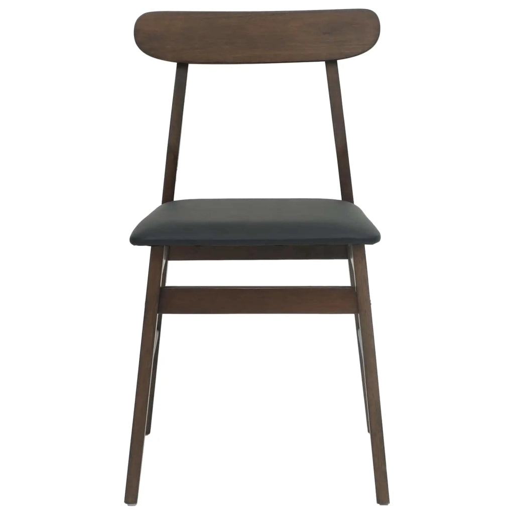 Sedia da pranzo 2 pcs Marrone scuro e Nero 42020484
