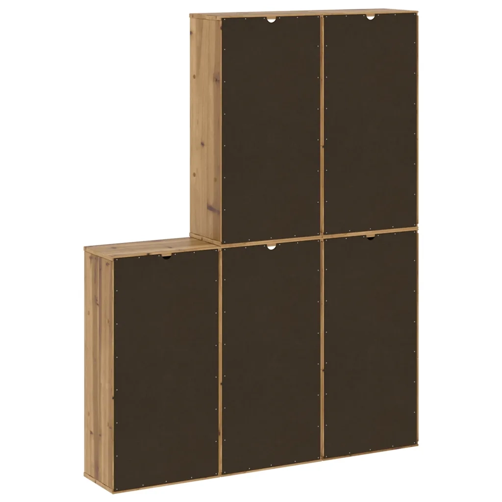 Armadietti Laterali 5 pz ODDA 40x24x79 cm Legno Massello Pino 3365362