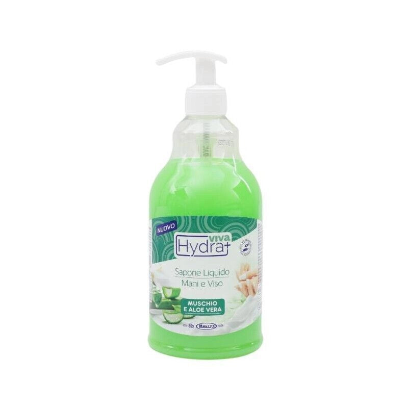 HYDRA VIVA+ SAPONE LIQUIDO IN FORMATO DA 750 ML CON DISPENSER AL MUSCHIO BIANCO