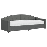 Divano letto | Sof¨¤ letto | Letto singolo con Materasso Grigio Scuro 80x200 cm in Tessuto