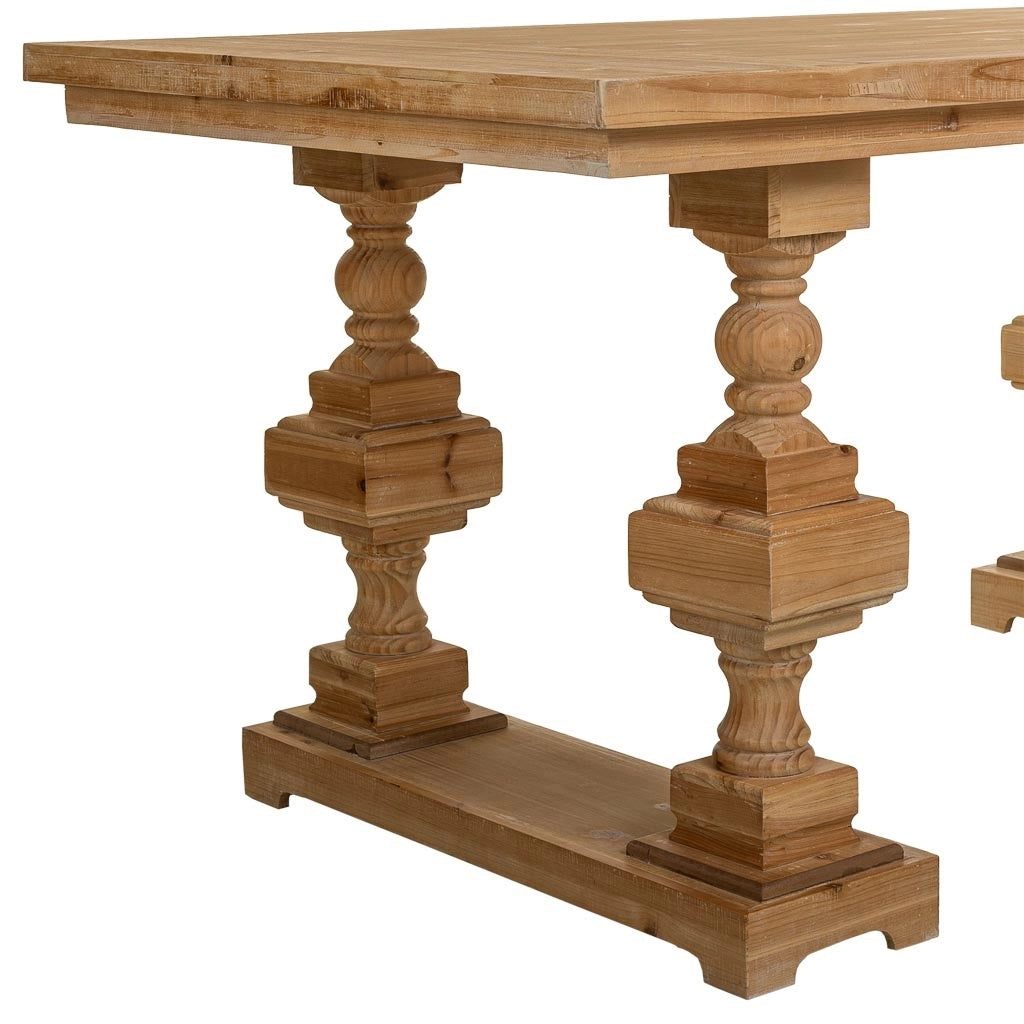 Tavolo da soggiorno in legno marrone 180x90x80h