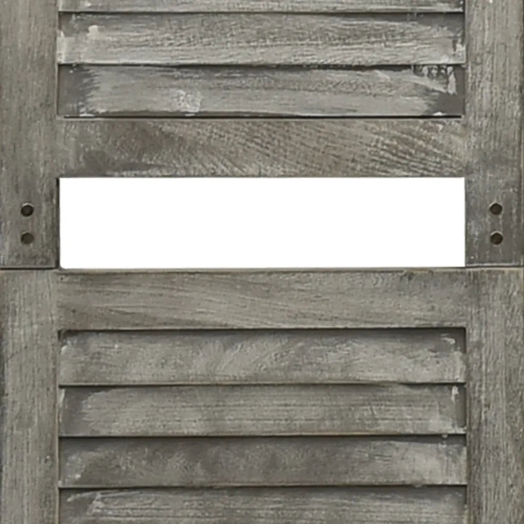 Divisorio Ambienti | Divider per stanze | Paravento a 6 Pannelli Grigio 214x166 cm in Legno Massello