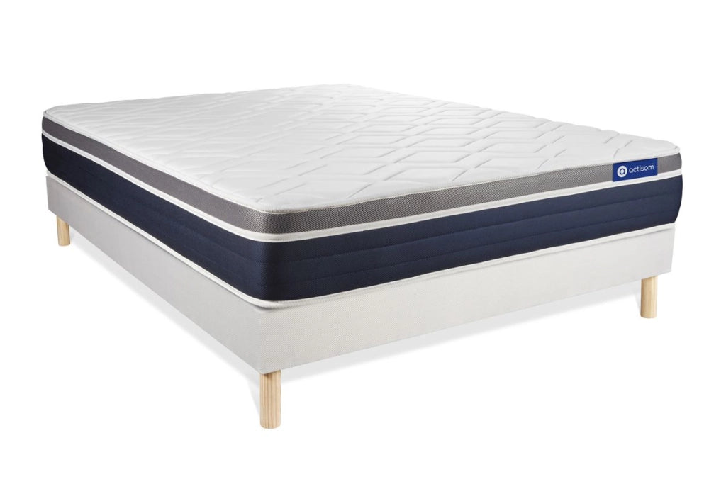 Kit rete e materasso matrimoniale Actimemo confort 160x220cm - Spessore : 26cm- memory foam - Moderatamente rigido