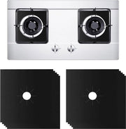 Piastre di copertura 27 x 27 cm - set da 10 - facile da pulire - piastre di copertura nera per forno a gas