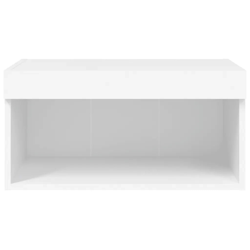 Mobile Porta TV con Luci LED-Mobile per TV-Credenza TV Bianco 60x30x30 cm