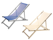 SDRAIO PIEGHEVOLE IN ALLUMINIO SPIAGGIA SUMMER BLUE 108X57X83 CM