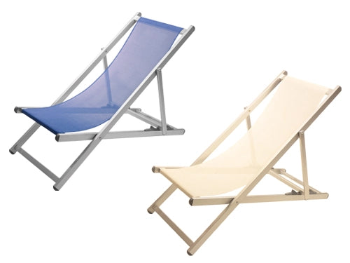 SDRAIO PIEGHEVOLE IN ALLUMINIO SPIAGGIA SUMMER BLUE 108X57X83 CM
