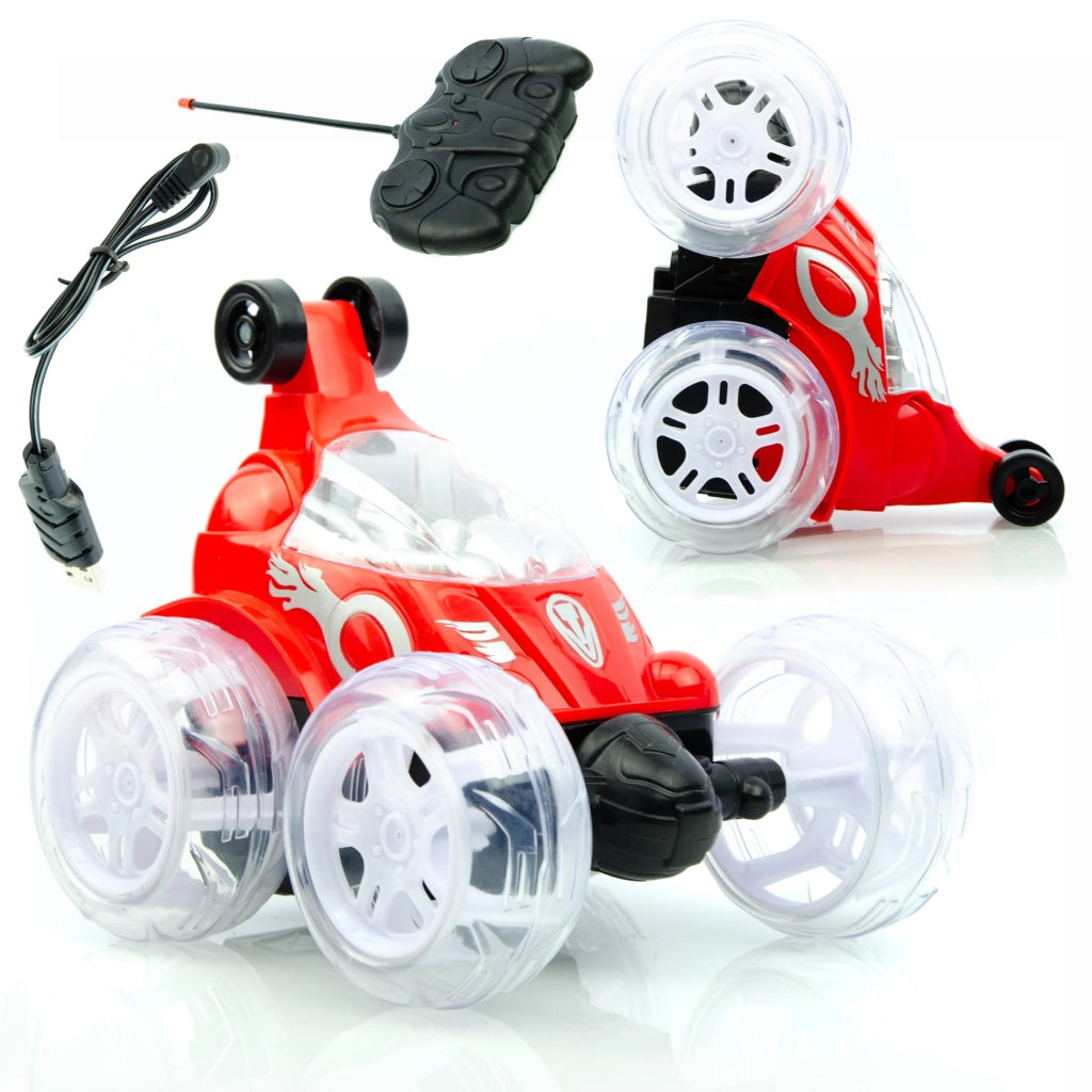 Auto Telecomandata "Speed and Red" – Ballo e Movimento Multidirezionale | Batteria Potente, LED Colorati