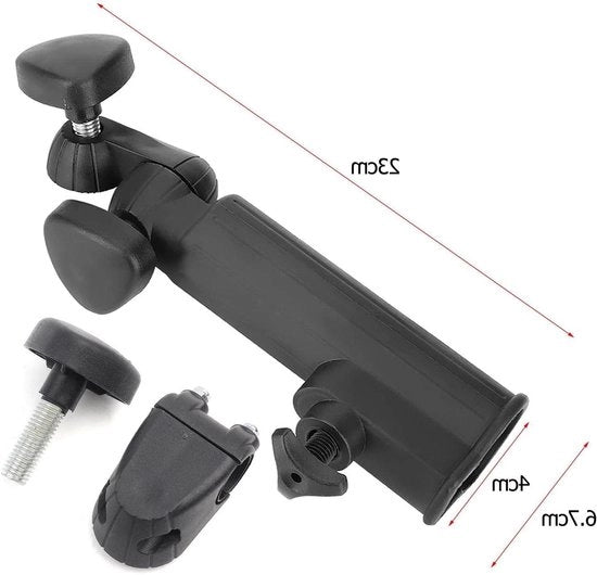 Carrello da Golf Parapluie Supporto - Supporto Parapluie per Carrello da Golf in Nylon - Nero