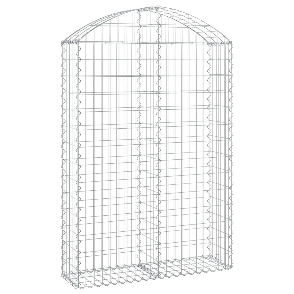 Cesto Gabbione ad Arco 100x30x140/160 cm Ferro Zincatocod mxl 79317