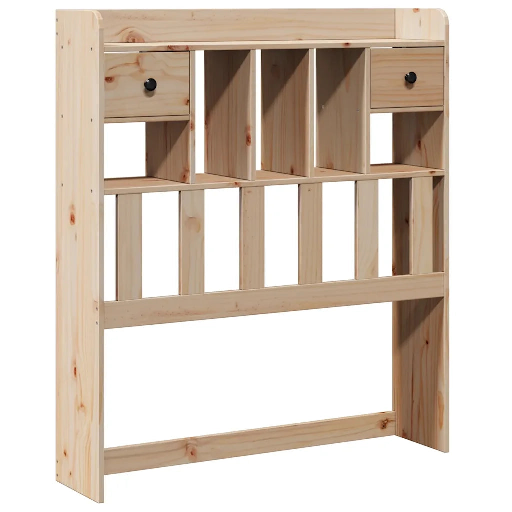 Testiera con Ripiani 100 cm in Legno Massello di Pino