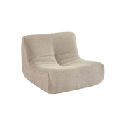 Poltroncina per bambini in tessuto bouclé testurizzato, 1 posto, beige