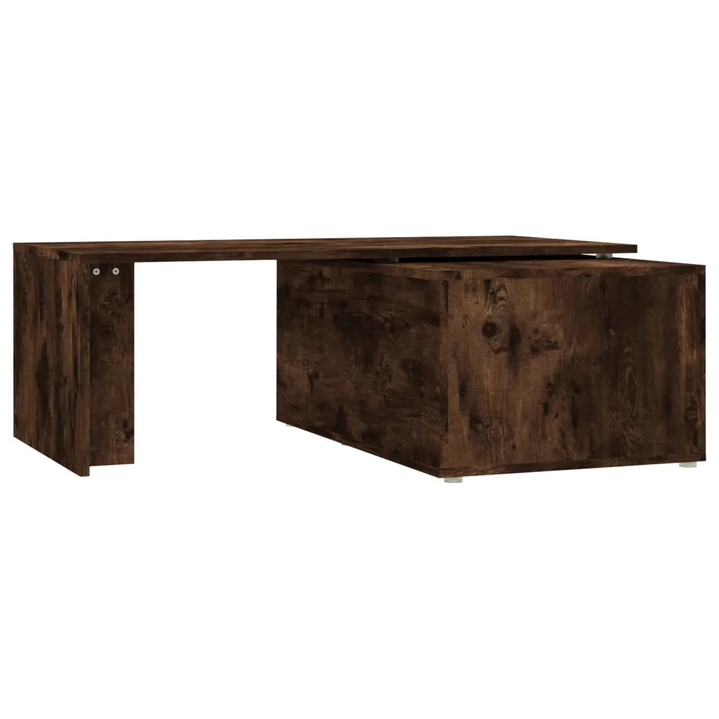 Tavolino da Salotto Rovere Fumo 150x50x35 cm Legno Multistrato 815468