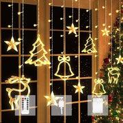 35 m LED-lichtsnoer per batteria/USB con timer, 8 modi - per interni ed esterni - decorazione per balcone, festa, matrimonio