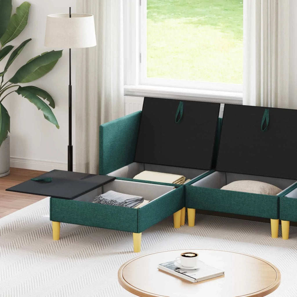 Set di divani modulari con spazio di archiviazione 6 pcs